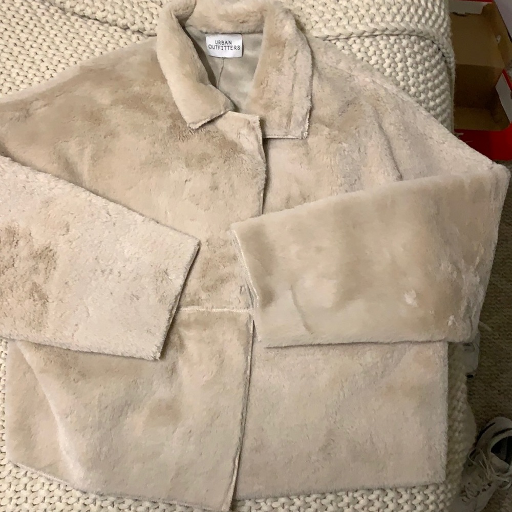 Urban Outfitters faux fur coat, size small/medium